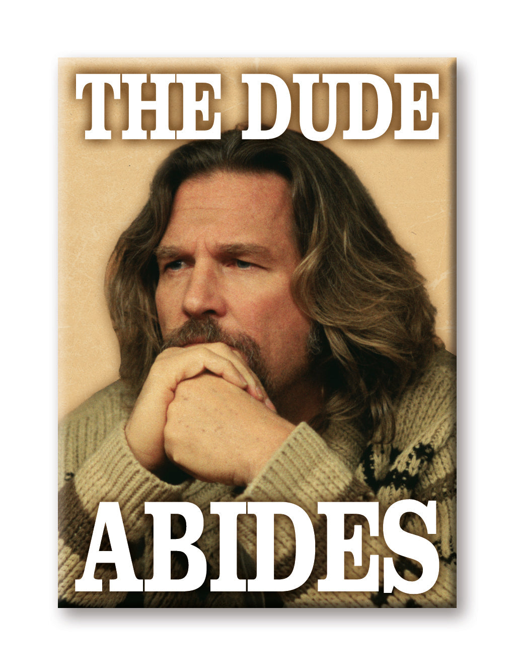 The Big Lebowski - The Dude Abides Flat Magnet (2.5" x 3.5") – 6 PC PPK