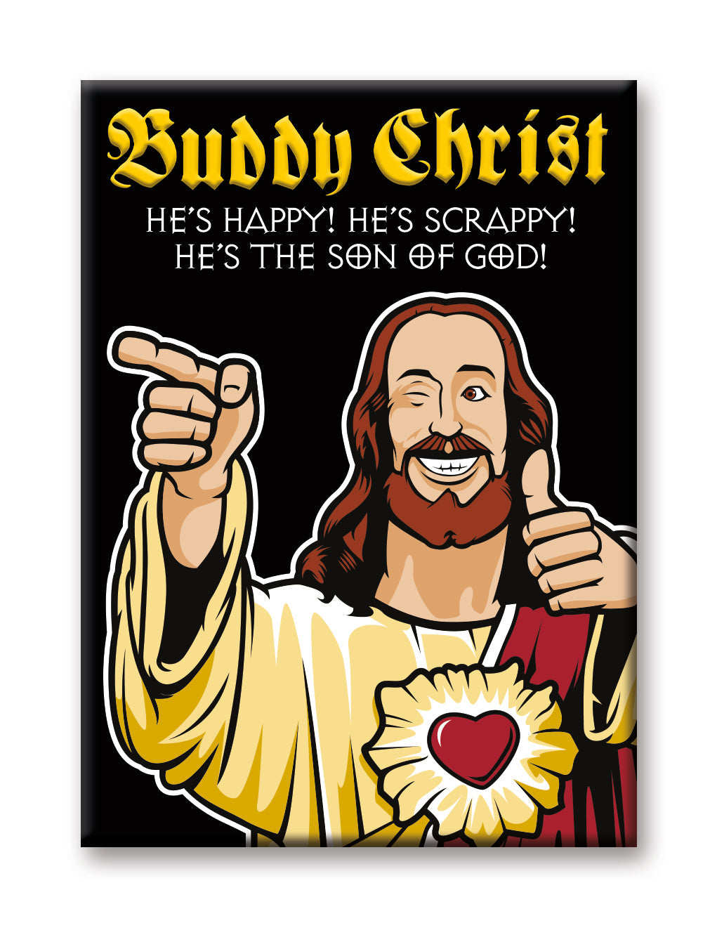 Jay & Silent Bob - Buddy Christ Flat Magnet (2.5" x 3.5") – 6 PC PPK