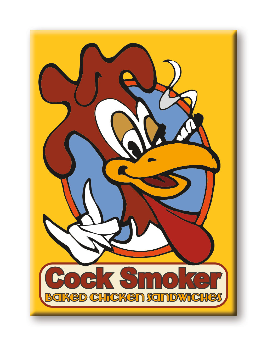 Jay & Silent Bob - Cock Smoker Flat Magnet (2.5" x 3.5") – 6 PC PPK