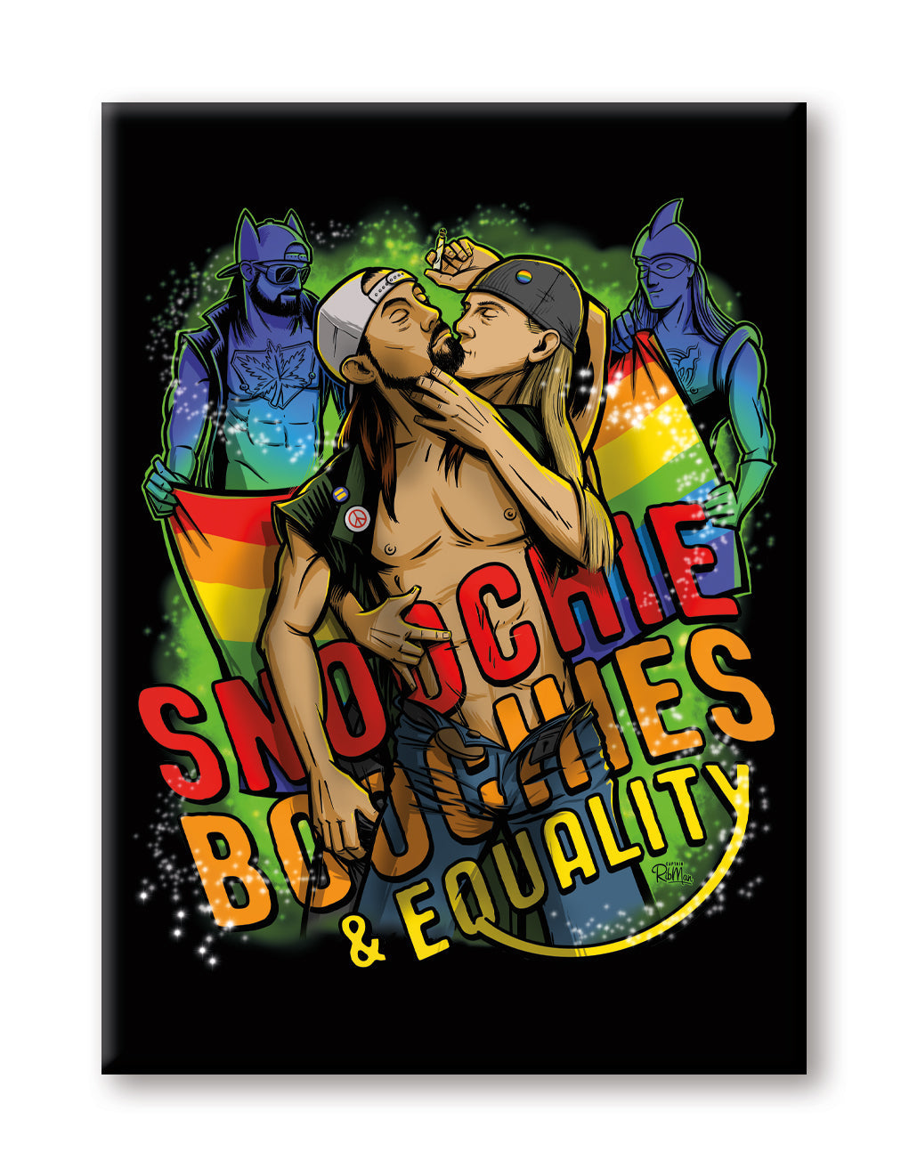 Jay & Silent Bob - Equality Flat Magnet (2.5" x 3.5") – 6 PC PPK