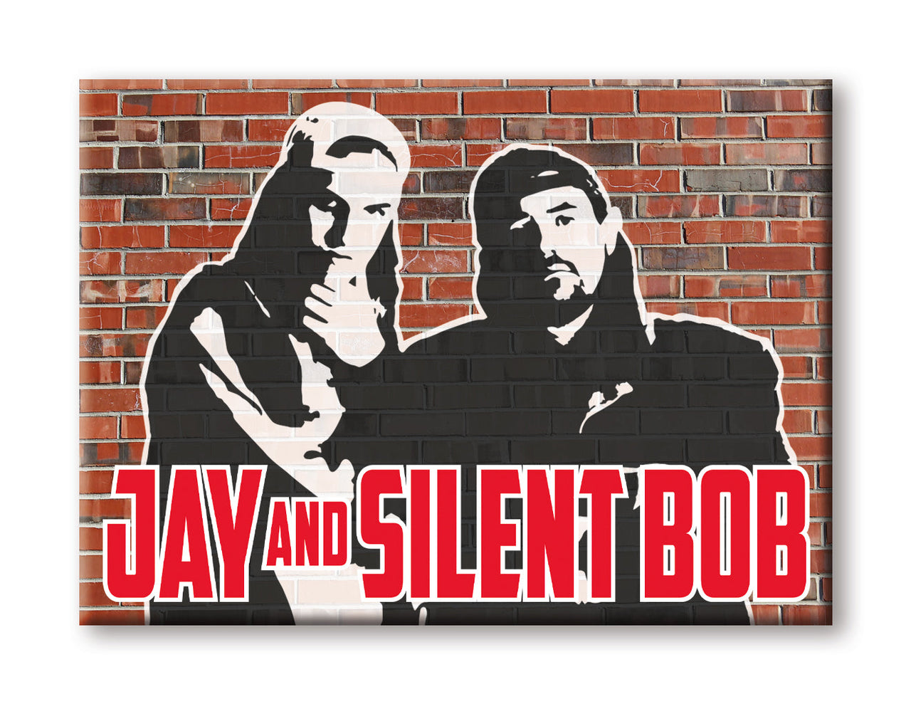 Jay & Silent Bob - Graffiti Flat Magnet (2.5" x 3.5") – 6 PC PPK