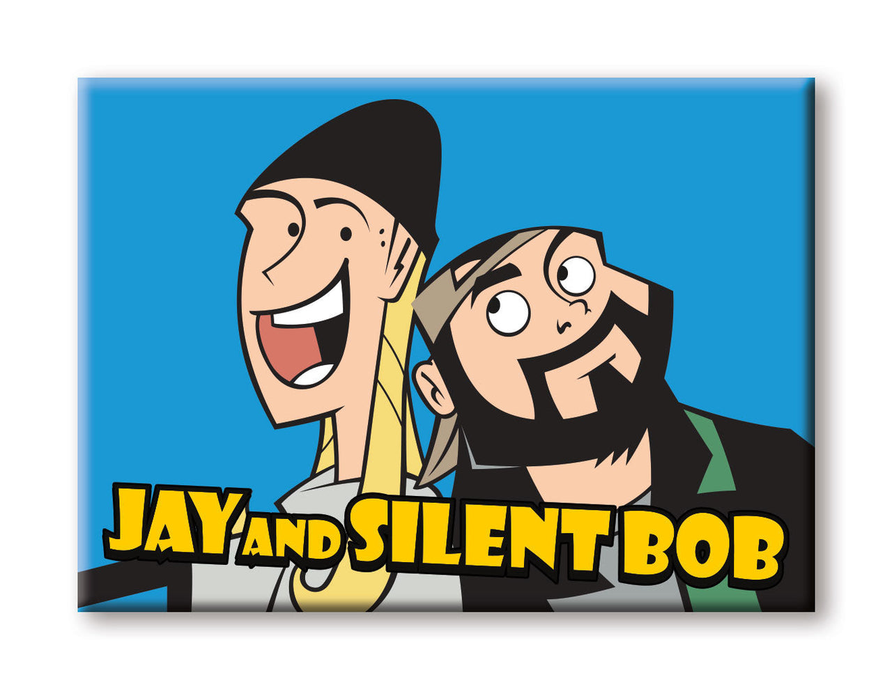 Jay & Silent Bob - Cartoon Flat Magnet (2.5" x 3.5") – 6 PC PPK