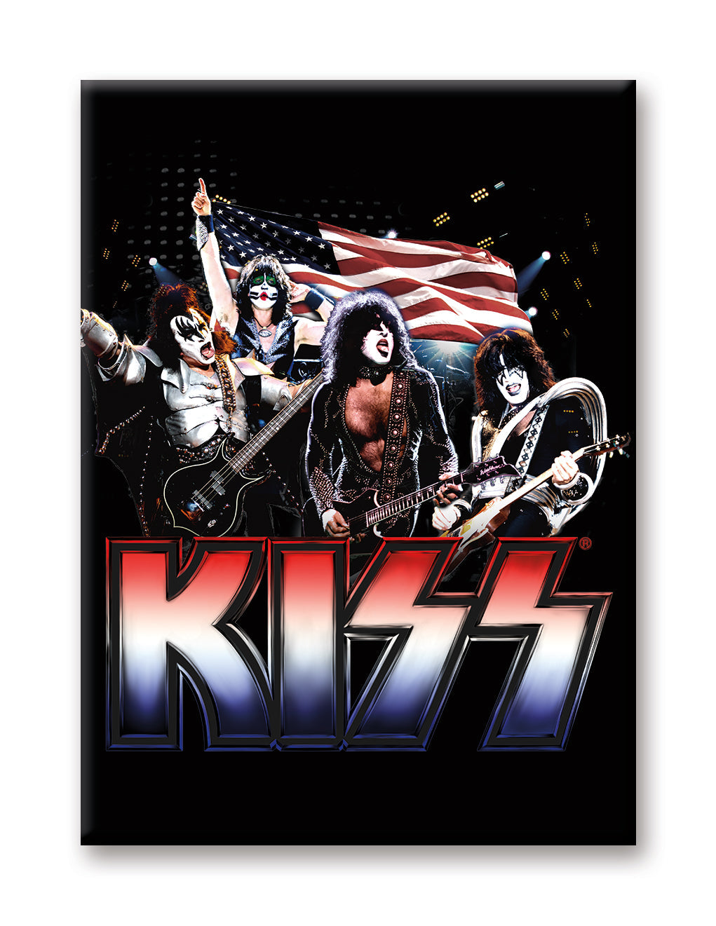 KISS - America Flat Magnet (2.5" x 3.5") – 6 PC PPK