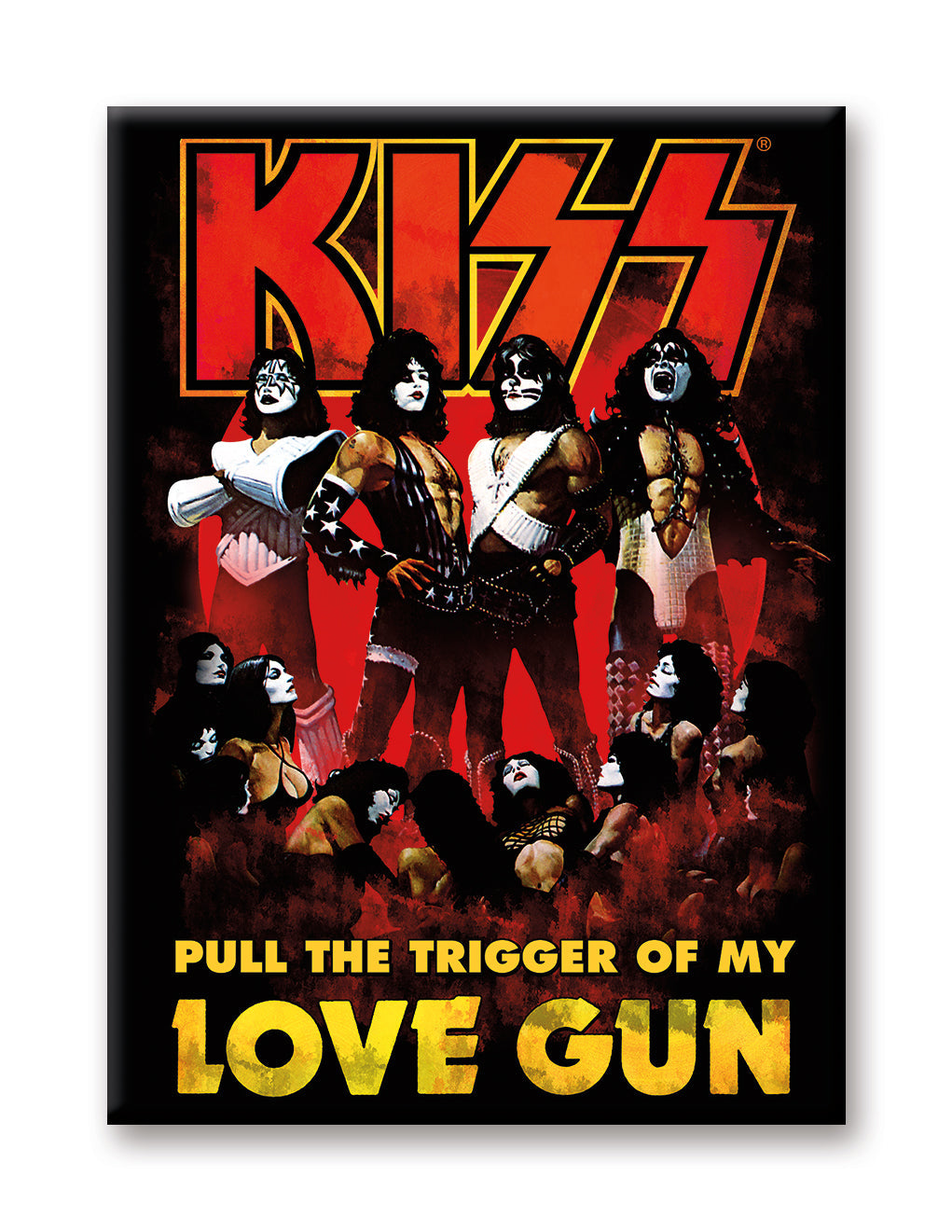 KISS - Love Gun Flat Magnet (2.5" x 3.5") – 6 PC PPK