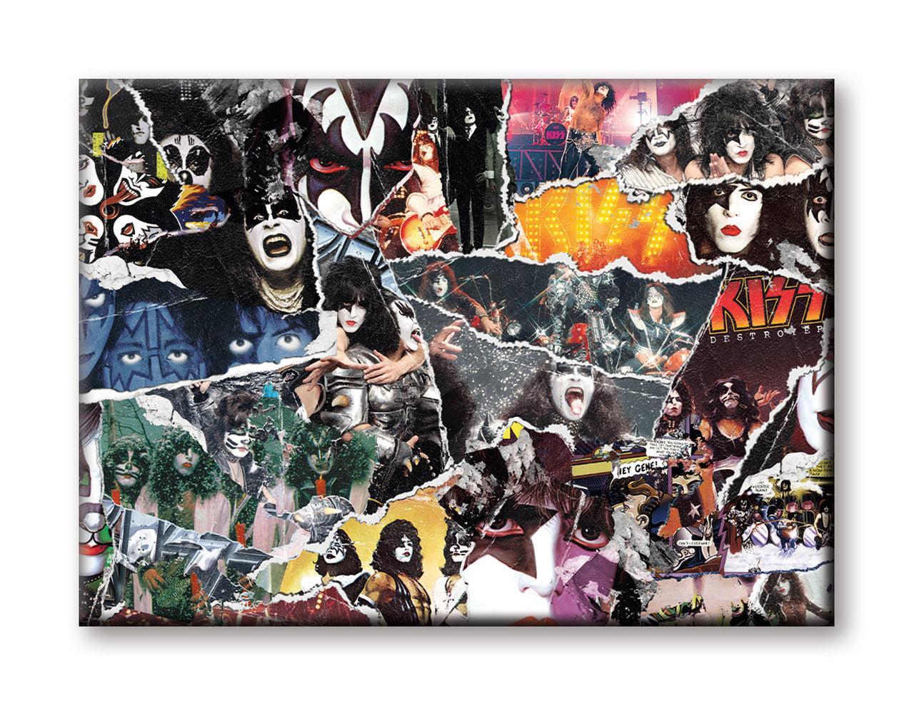 KISS - Collage Flat Magnet (2.5" x 3.5") – 6 PC PPK