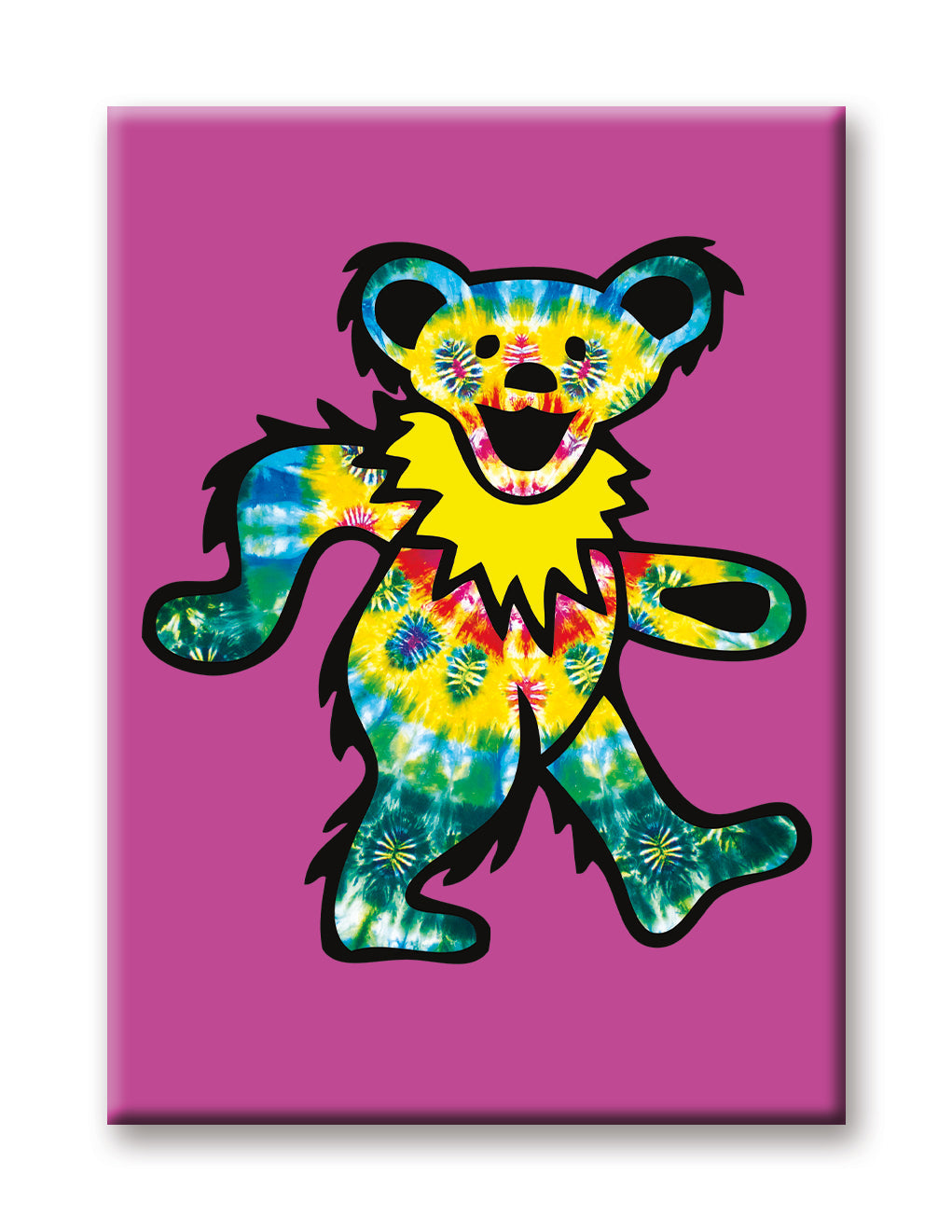 Grateful Dead - Rainbow Bear Flat Magnet (2.5" x 3.5") – 6 PC PPK
