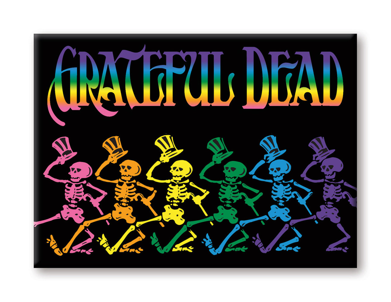 Grateful Dead - Dancing Skeletons Flat Magnet (2.5" x 3.5") – 6 PC PPK