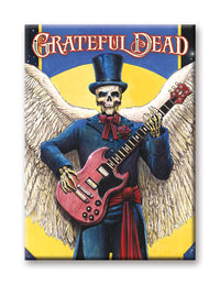 Thumbnail for Grateful Dead - Skeleton Guitar Flat Magnet (2.5
