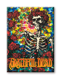 Thumbnail for Grateful Dead - Skeleton & Roses Flat Magnet (2.5