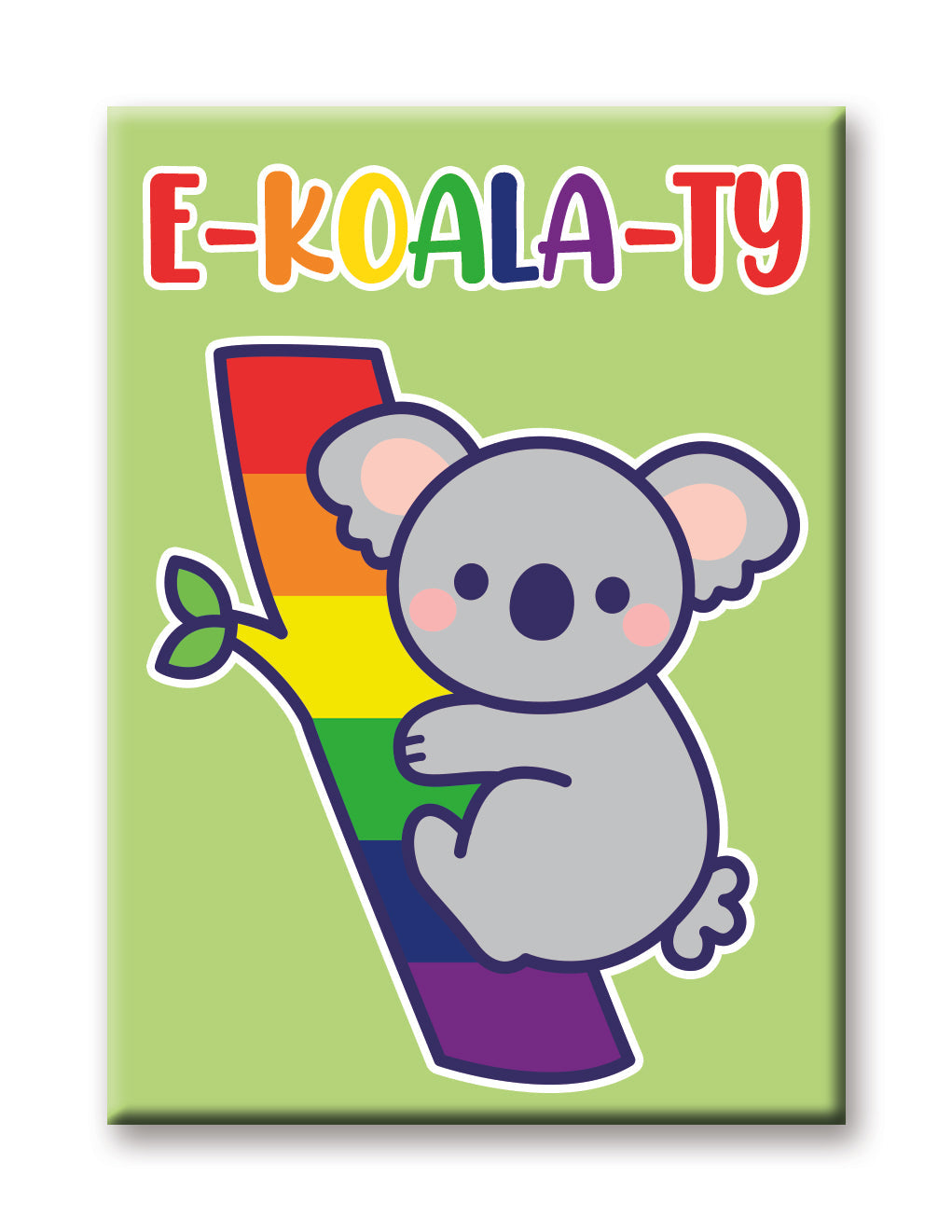 Pride - Koala Flat Magnet (2.5" x 3.5") – 6 PC PPK