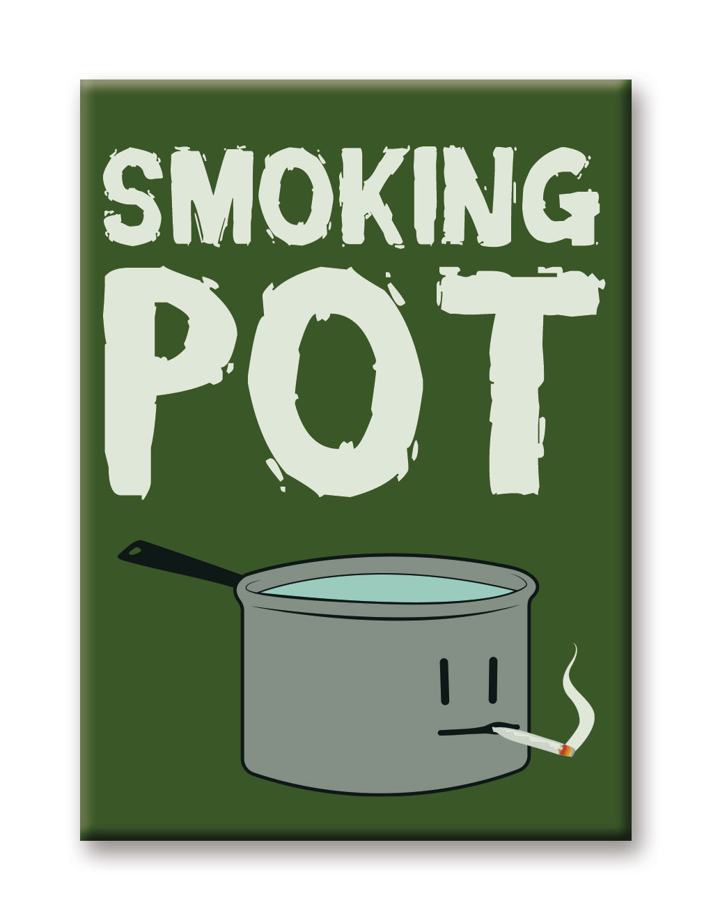 Weed - Smoking Pot Flat Magnet (2.5" x 3.5") – 6 PC PPK