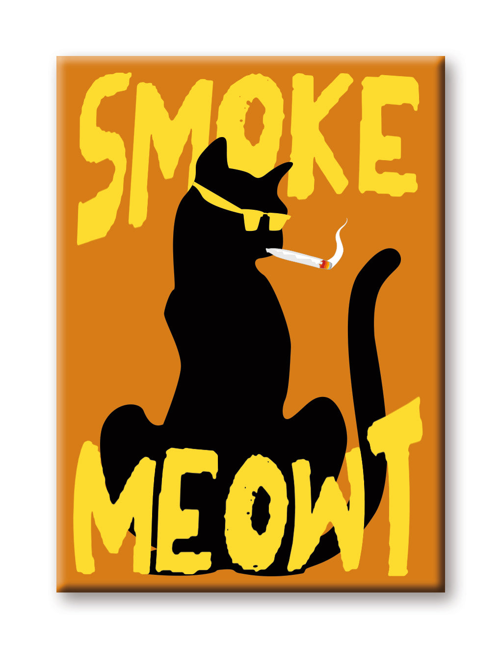 Weed - Smoke Meowt Flat Magnet (2.5" x 3.5") – 6 PC PPK