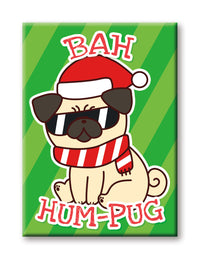 Thumbnail for Christmas - Hum - Pug Flat Magnet (2.5