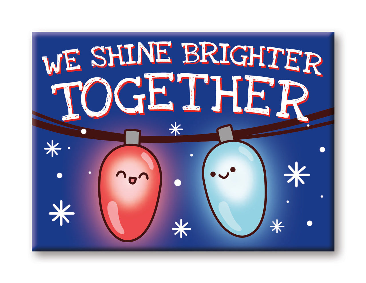 Christmas - Shine Bright Flat Magnet (2.5" x 3.5") – 6 PC PPK