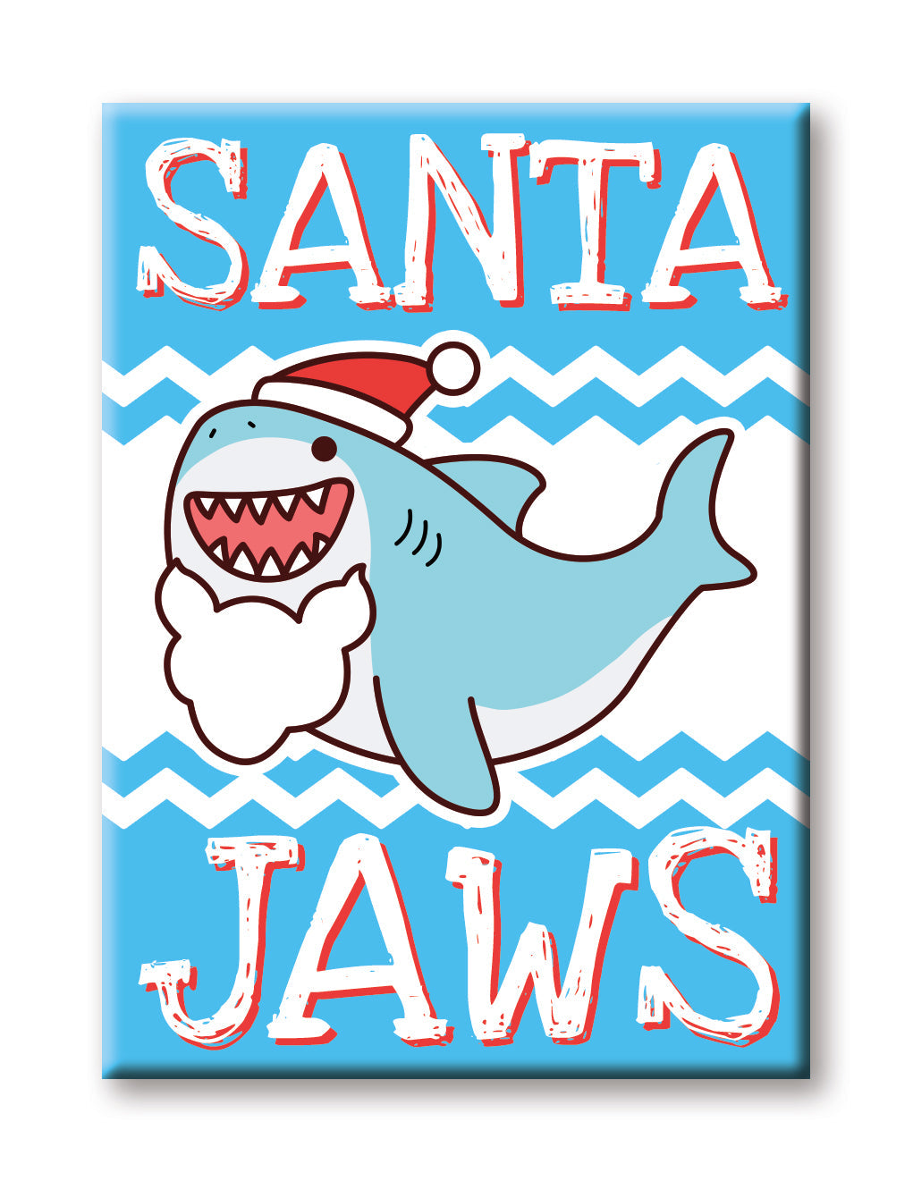 Christmas - Jaws Flat Magnet (2.5" x 3.5") – 6 PC PPK
