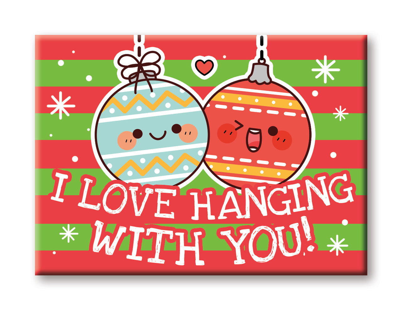 Christmas - Hanging Flat Magnet (2.5" x 3.5") – 6 PC PPK