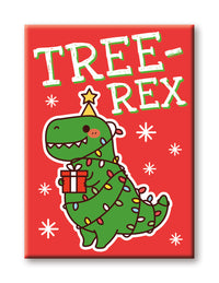 Thumbnail for Christmas - Tree Rex Flat Magnet (2.5