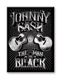 Thumbnail for Johnny Cash - MIB Guitar Flat Magnet (2.5