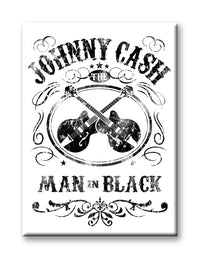 Thumbnail for Johnny Cash - MIB White Flat Magnet (2.5