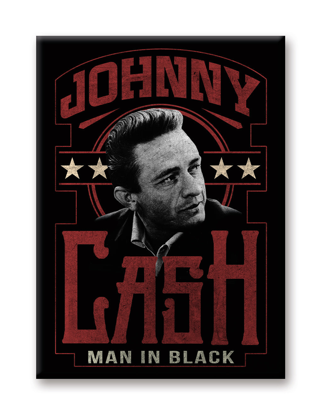 Johnny Cash - Label Flat Magnet (2.5" x 3.5") – 6 PC PPK