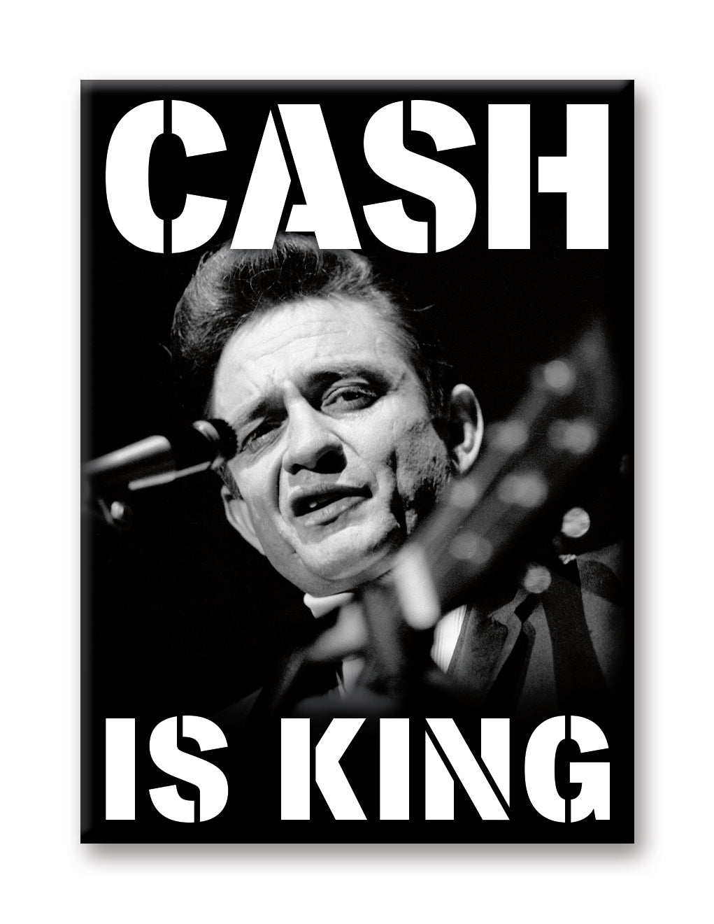Johnny Cash - King Flat Magnet (2.5" x 3.5") – 6 PC PPK