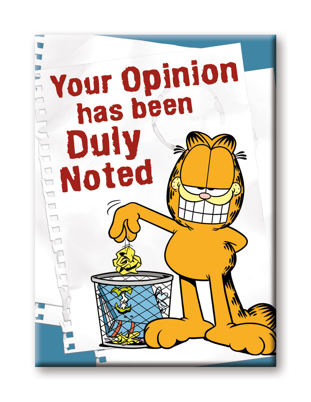 Garfield - Opinion Flat Magnet (2.5" x 3.5") – 6 PC PPK