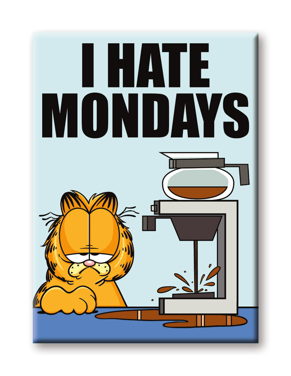 Garfield - Hate Mondays Flat Magnet (2.5" x 3.5") – 6 PC PPK