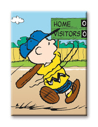 Thumbnail for Peanuts - Charlie Brown Baseball Flat Magnet (2.5