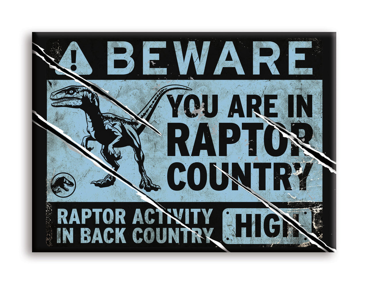 Jurassic World - Raptor Sign Flat Magnet (2.5" x 3.5") – 6 PC PPK