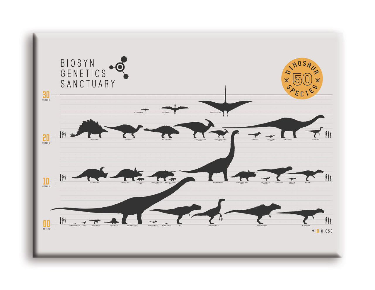 Jurassic World - Biosyn Flat Magnet (2.5" x 3.5") – 6 PC PPK