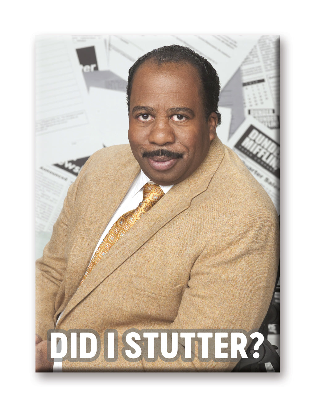 The Office - Did I Stutter Flat Magnet (2.5" x 3.5") – 6 PC PPK