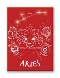 Thumbnail for Horoscope - Aries Flat Magnet (2.5