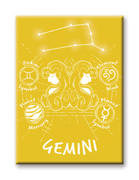 Thumbnail for Horoscope - Gemini Flat Magnet (2.5