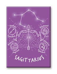 Thumbnail for Horoscope - Sagittarius Flat Magnet (2.5