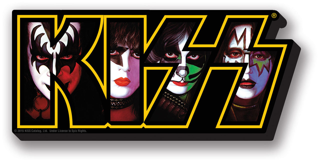 KISS Logo Funky Chunky Magnet – 3 PC PPK