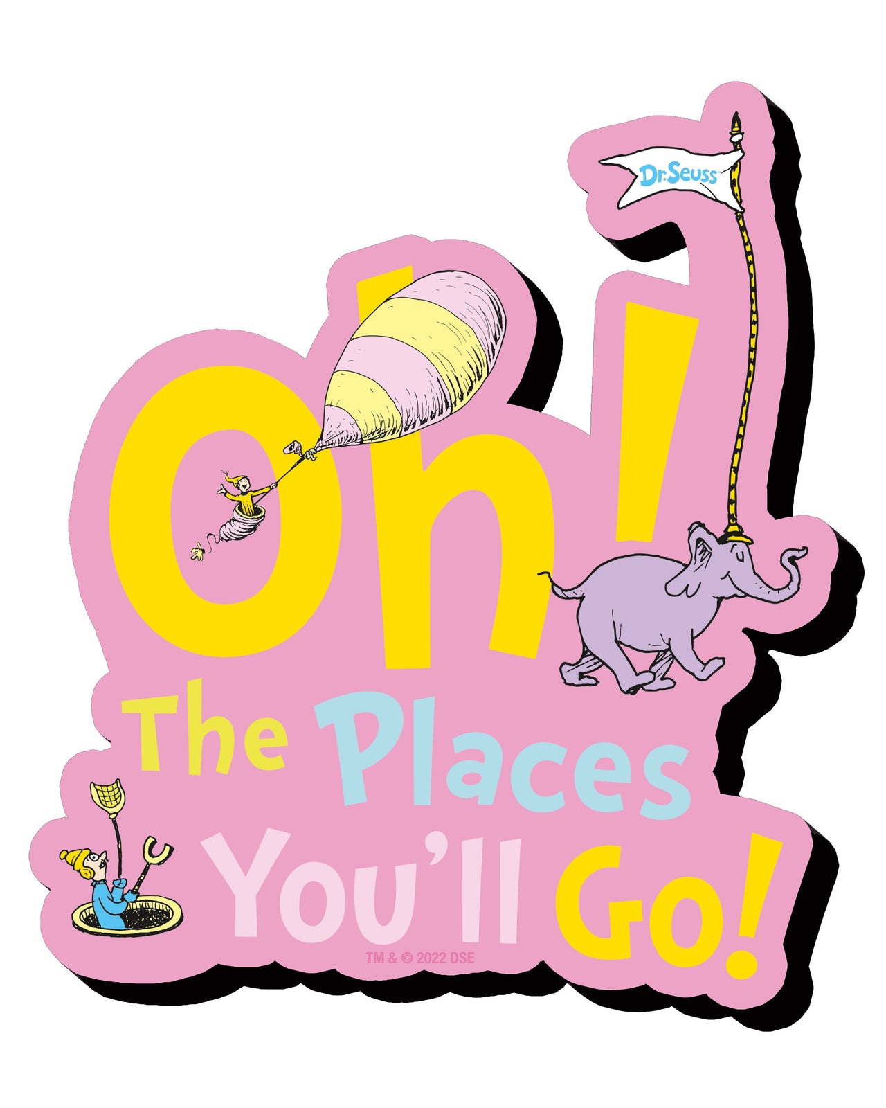 Oh, The Places You'll Go! Elephant Funky Chunky Magnet – 3 PC PPK
