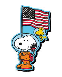 Thumbnail for Peanuts Snoopy in Space Flag Funky Chunky Magnet – 3 PC PPK