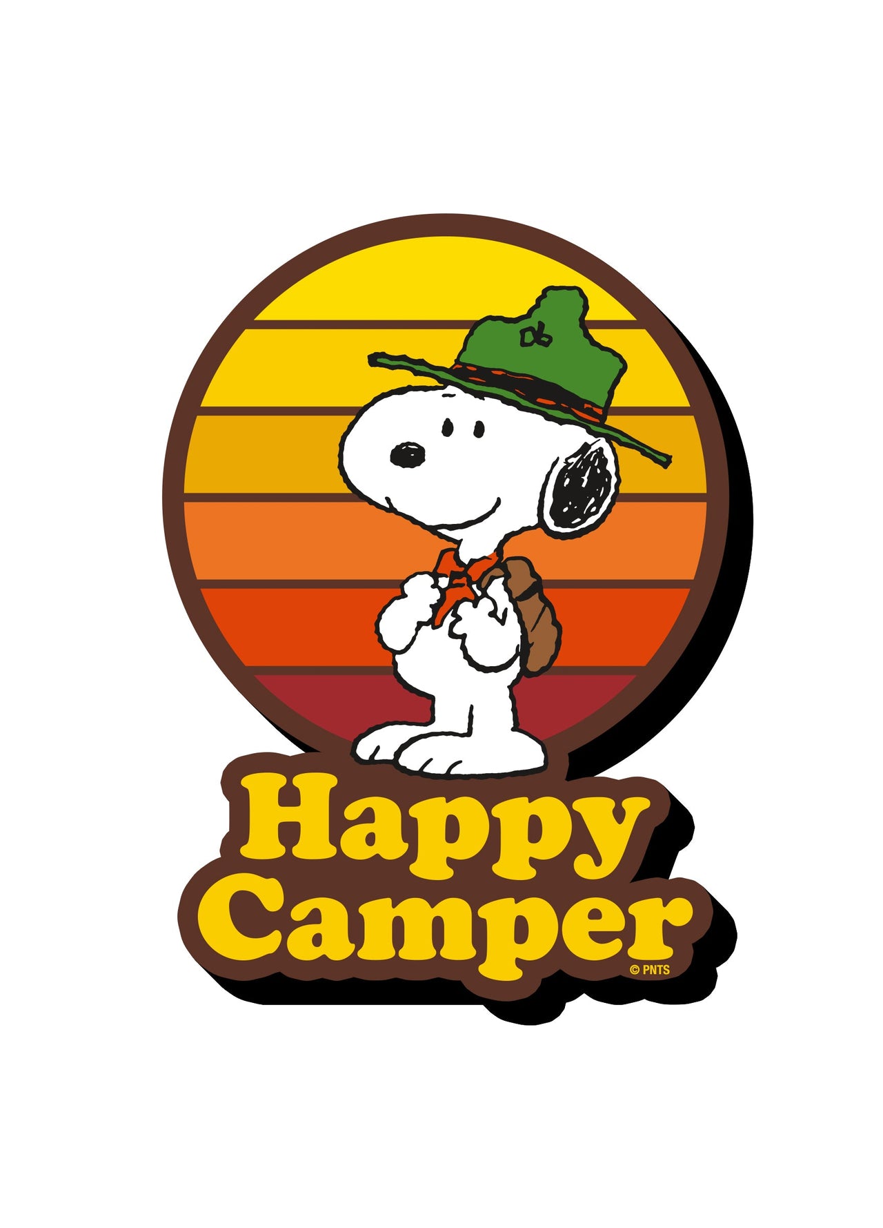 Peanuts Happy Camper Funky Chunky Magnet – 3 PC PPK