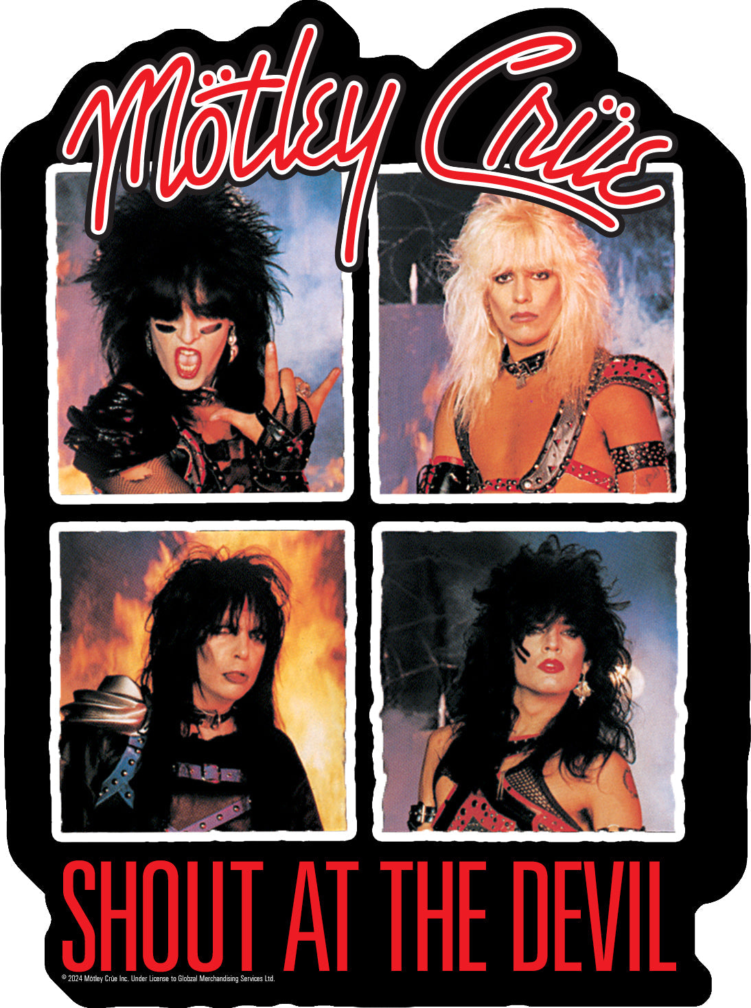 Motley Crue Shout at the Devil Funky Chunky Magnet – 3 PC PPK