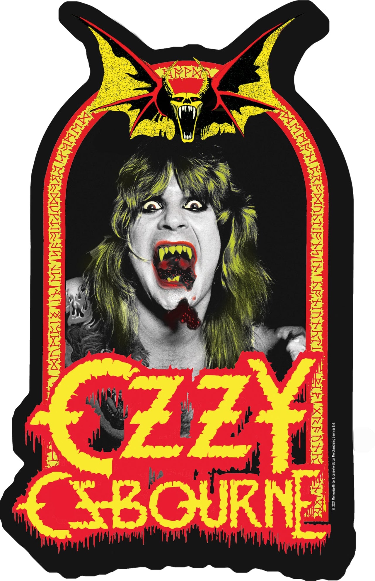 Ozzy Osbourne Speak of the Devil Funky Chunky Magnet – 3 PC PPK
