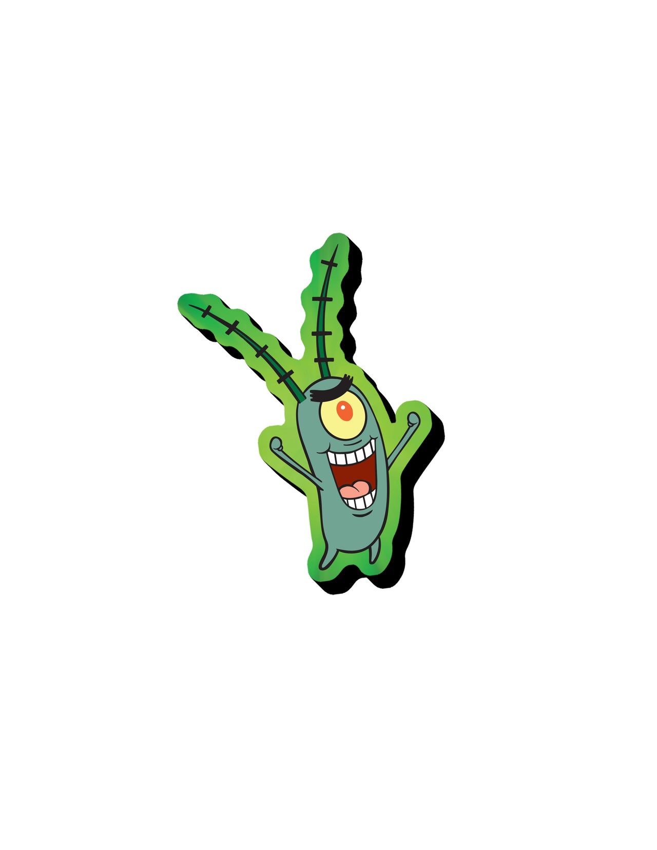 SpongeBob SquarePants - Plankton Laugh Funky Chunky Magnet – 3 PC PPK