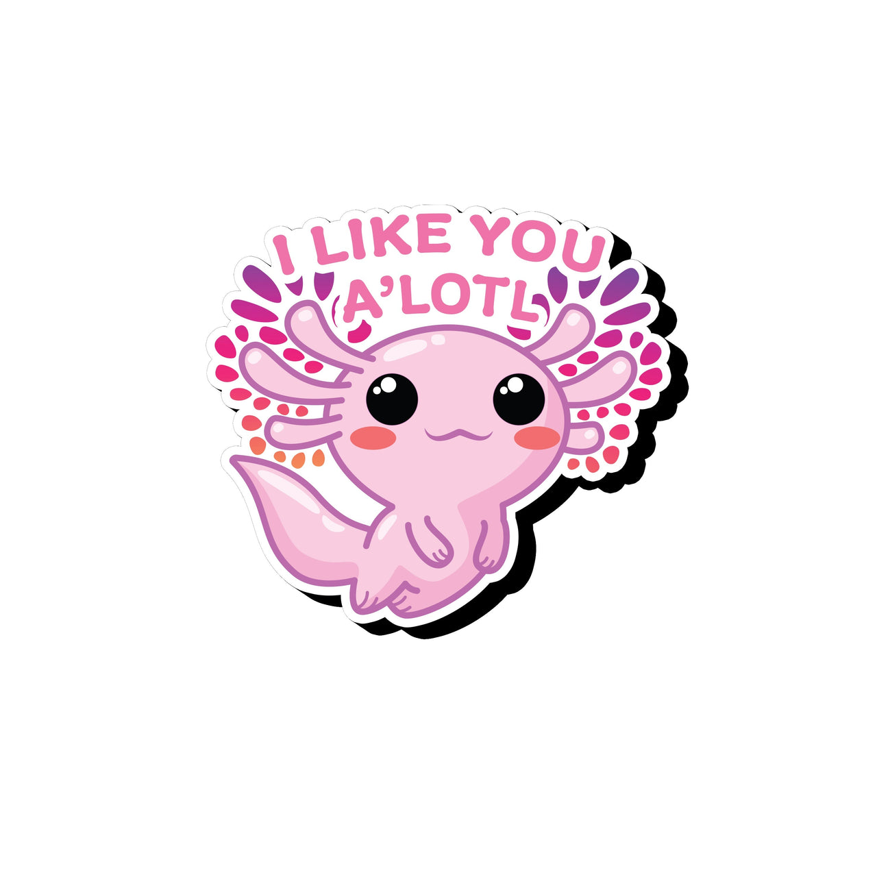 Axolotl Funky Chunky Magnet – 3 PC PPK ($3.70 each)