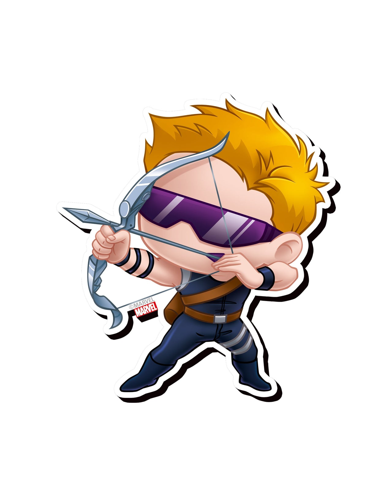 Marvel Avengers Hawkeye Chibi Funky Chunky Magnet – 3 PC PPK