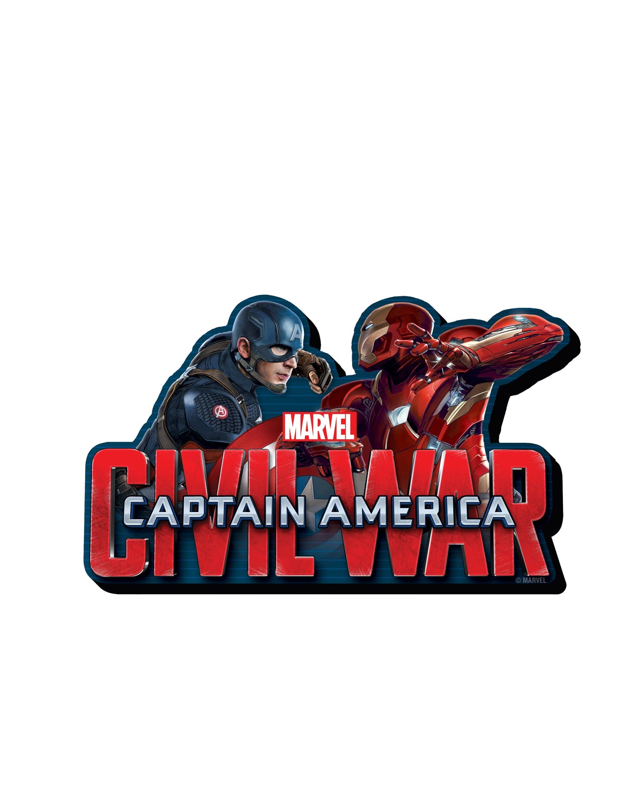 Marvel Captain America Civil War Face Funky Chunky Magnet – 3 PC PPK