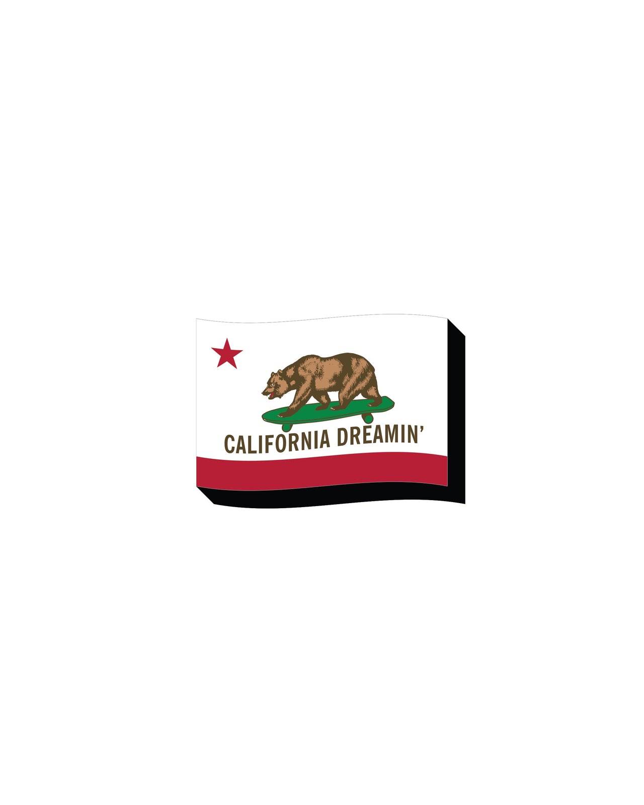 California Dreamin' Skateboard Funky Chunky Magnet – 3 PC PPK
