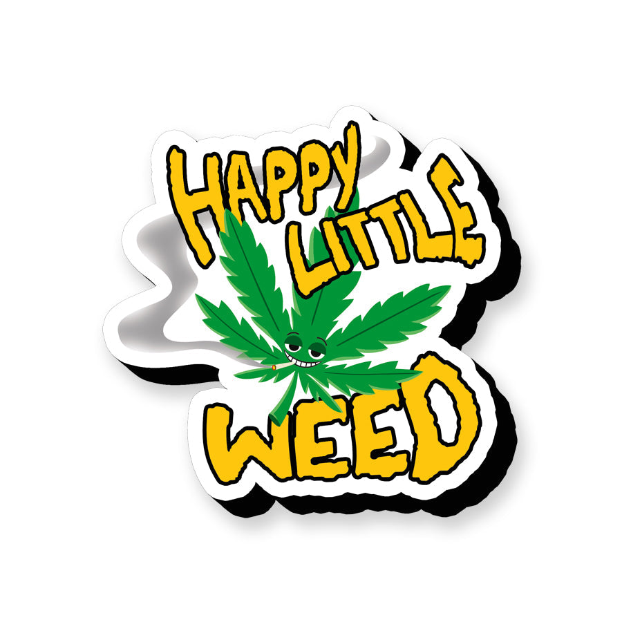 Happy Little Weed Funky Chunky Magnet – 3 PC PPK