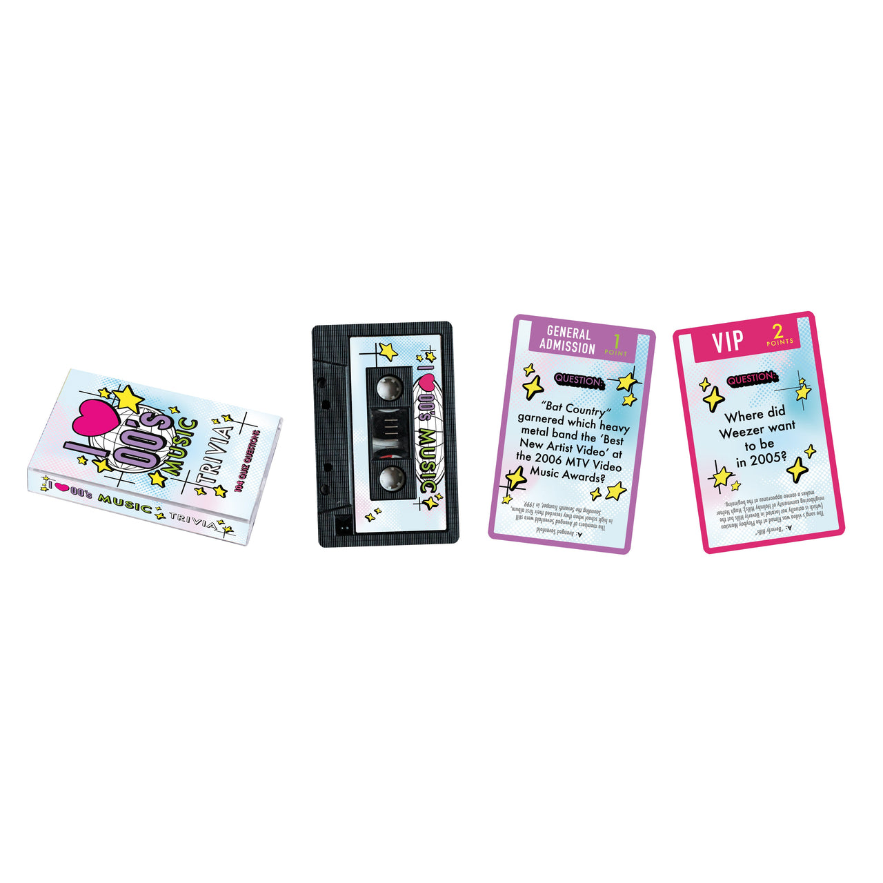 I Love 00's Music Trivia Card Game (PDQ) – 12 PC PPK