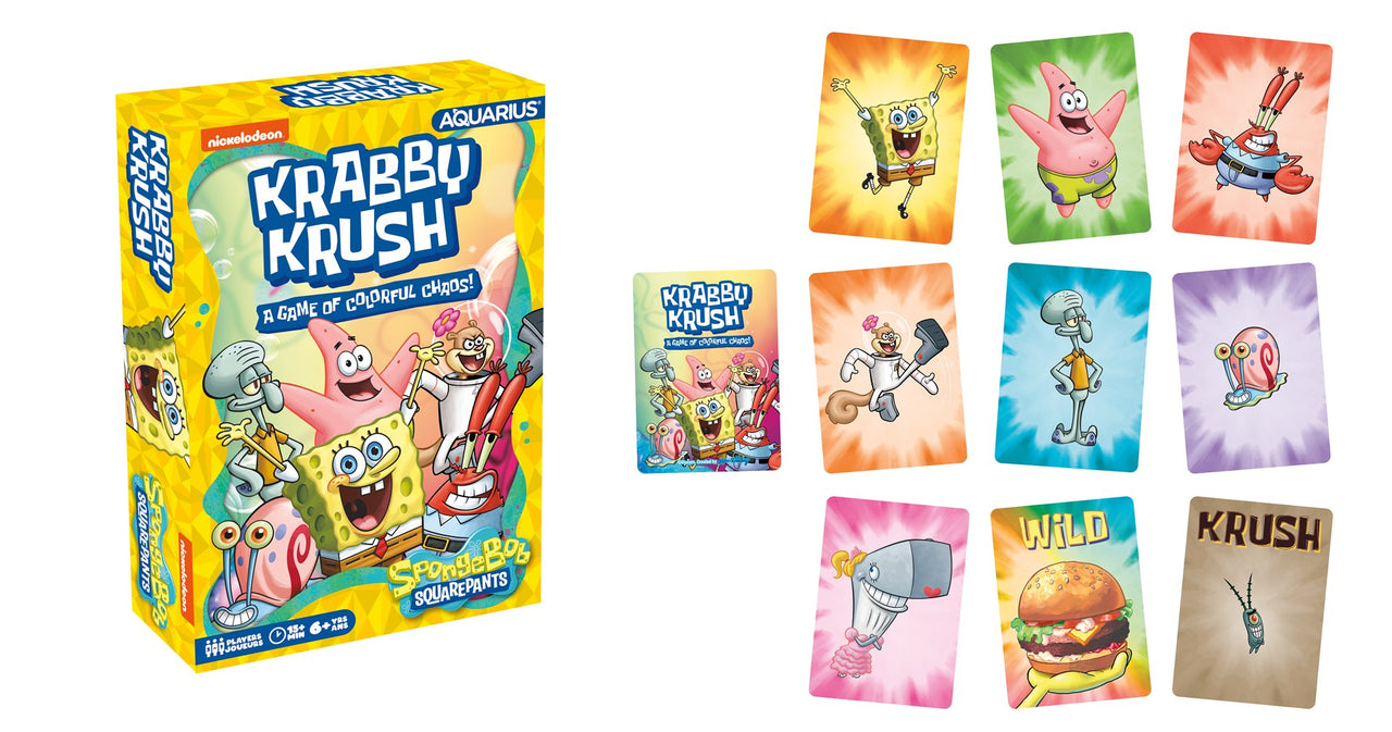 SpongeBob SquarePants Krabby Krush Card Game – 3 PC PPK