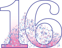 Thumbnail for Number 16 Cardboard Cutout