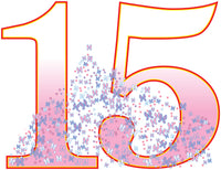Thumbnail for Number 15 Cardboard Cutout